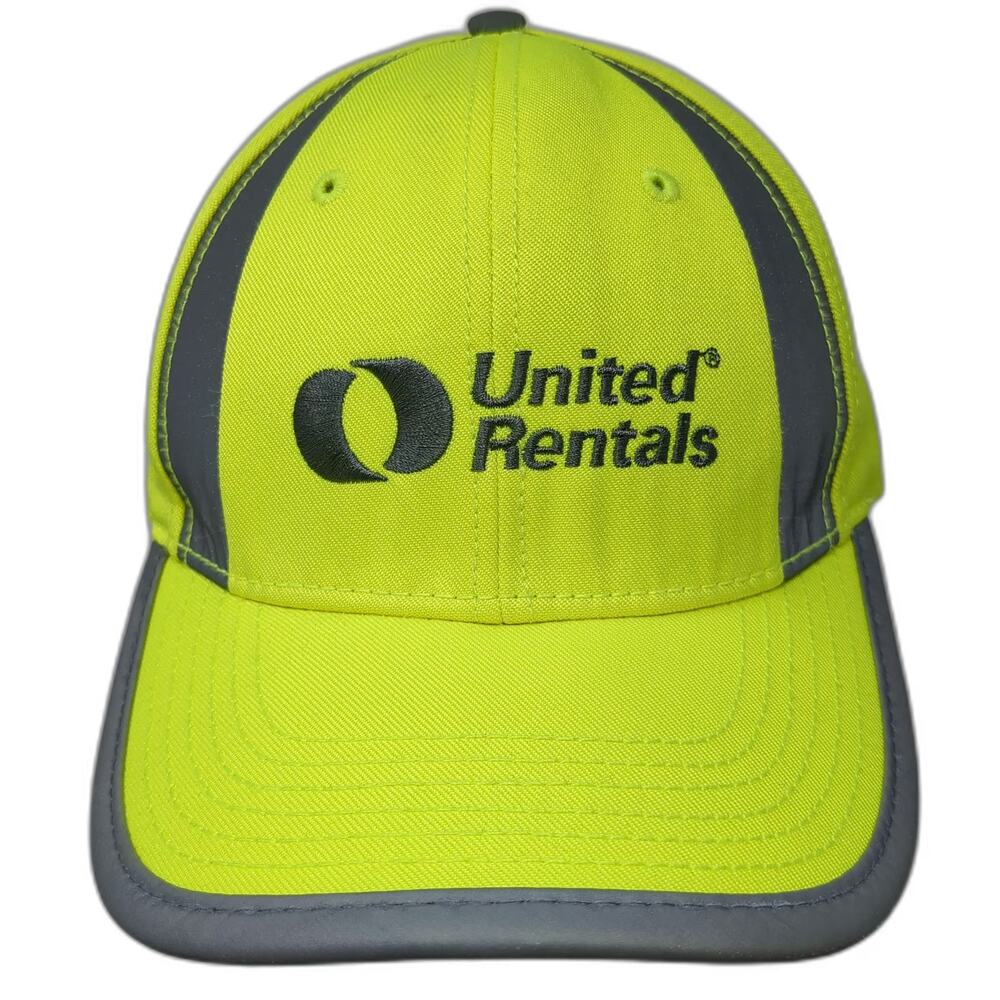 K-Products United Rentals Baseball Cap Green One Size Reflective Hi-Viz Hat